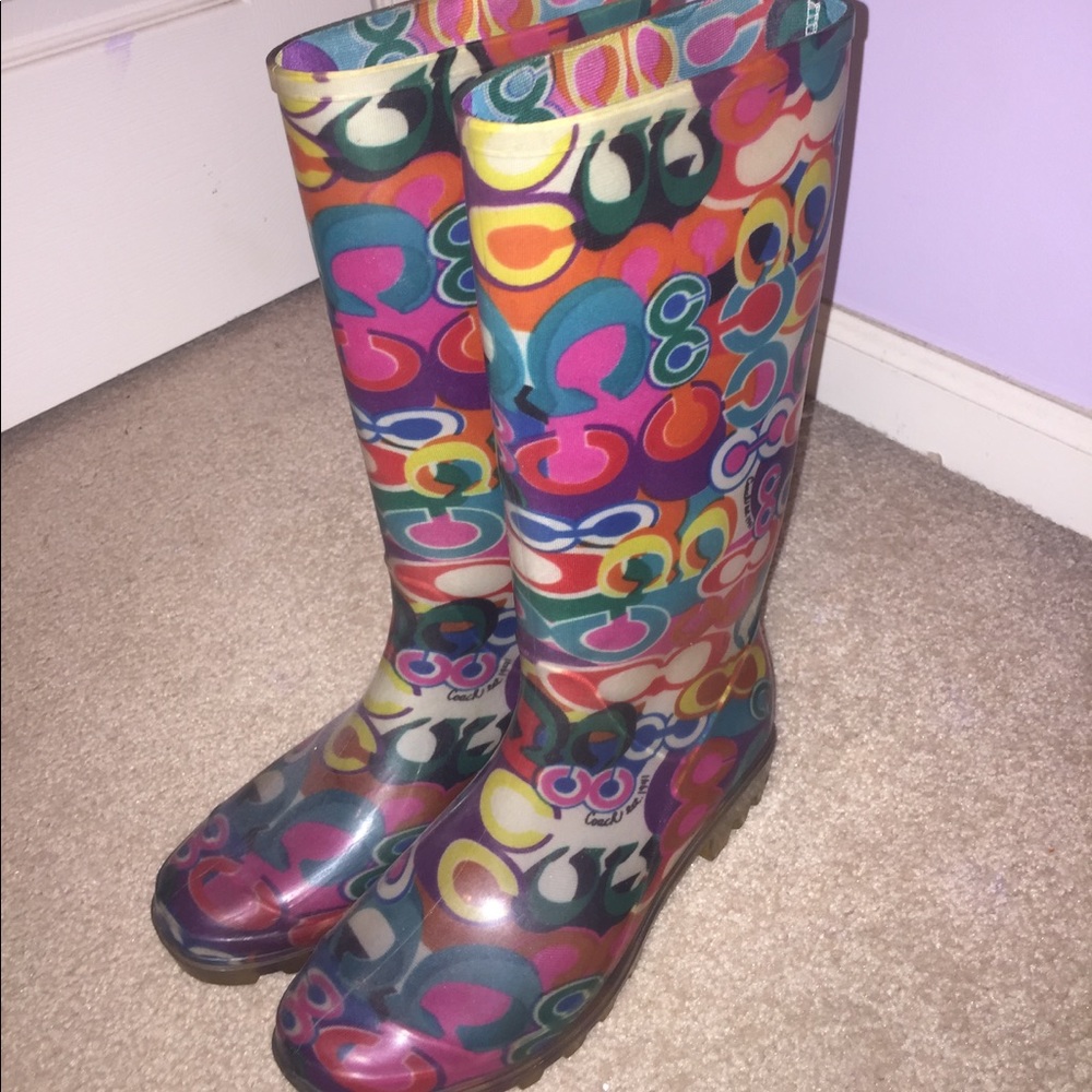 COACH RAIN BOOTS 🌈💦☔️